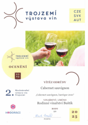 Vítěz odrůdy Cabernet Sauvignon - Trojzemí Hodonín 2025