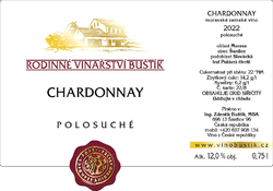 Chardonnay 2022, polosuché