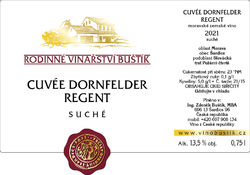 Cuvée Dornfelder a Regent 2021, suché