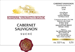 Cabernet Sauvignon 2019, suché
