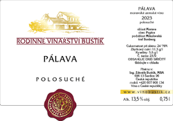Pálava 2023, polosuché