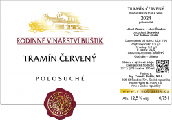 Tramín červený, polosuchý